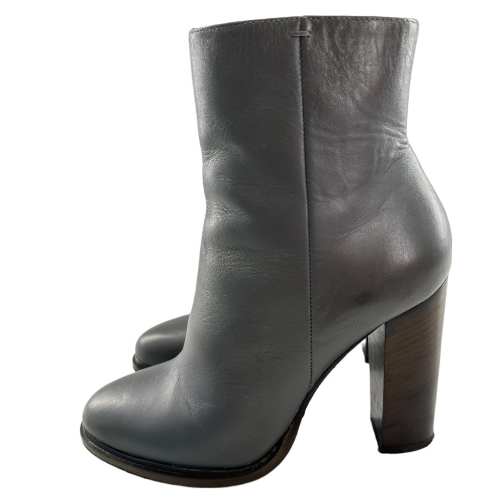 Vince womens ankle booties size 5 35 gray Italian leather boots - Picture 4 of 12